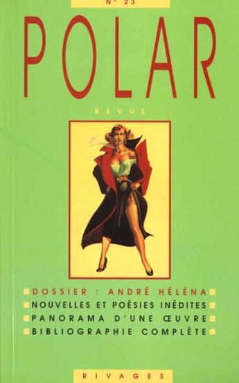 Couverture du livre « Revue polar numero 23 » de  aux éditions Rivages