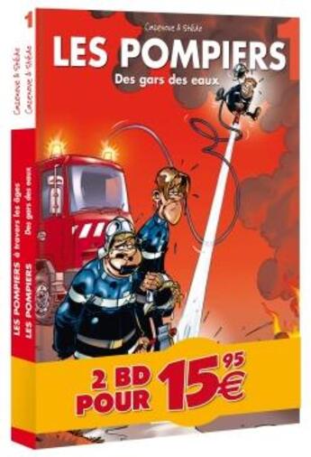 Couverture du livre « Les pompiers ; t.1 et les Pompiers à travers les âges » de Christophe Cazenove et Stedo aux éditions Bamboo