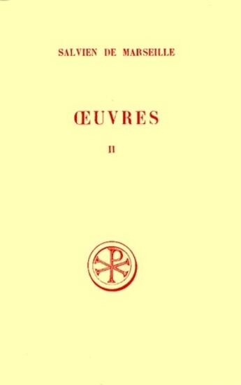 Couverture du livre « Oeuvres t.2 » de  aux éditions Cerf