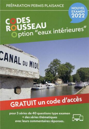 Couverture du livre « Code Rousseau ; code permis plaisance option 