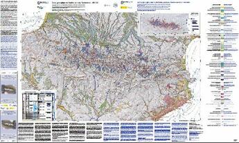 Couverture du livre « Carte géologique du quaternaire des Pyrénées » de  aux éditions Brgm