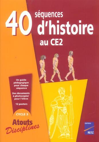 Couverture du livre « 40 sequences histoire au ce2 » de Lamblin/Fontaine aux éditions Retz