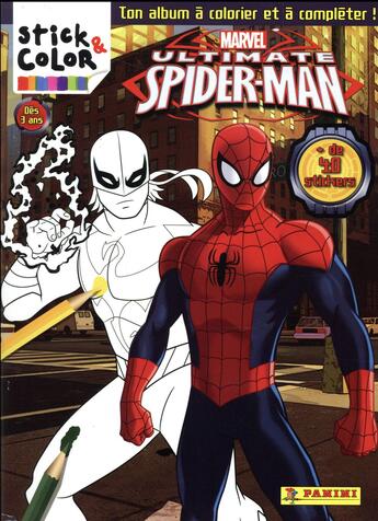 Couverture du livre « Stick & Color Ultimate Spiderman 2017 » de  aux éditions Panini