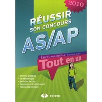 Couverture du livre « Réussir son concours AS/AP 2010 ; tout-en-un » de Berdague-Boutet aux éditions Vuibert