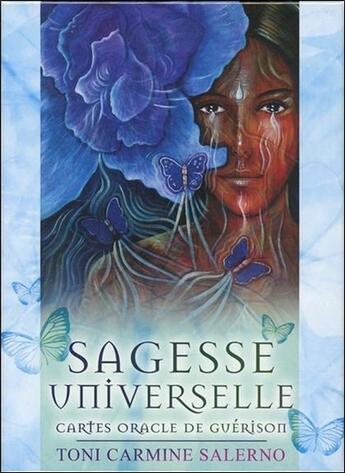 Couverture du livre « Sagesse universelle ; coffret ; cartes oracle de guérison » de Toni Carmine Salerno aux éditions Vega