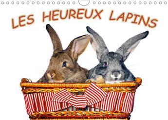 Couverture du livre « Les heureux lapins calendrier mural 2020 din a4 horizontal - des lapins devant l appareil p (édition 2020) » de Jeno Keceli aux éditions Calvendo