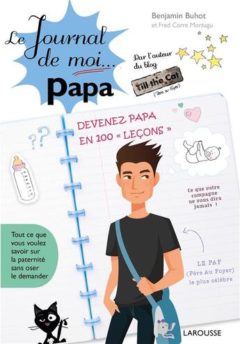 Couverture du livre « Je journal de moi ; papa » de Benjamin Buhot aux éditions Larousse