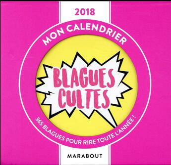 Couverture du livre « Mon calendrier 218 ; blagues cultes » de  aux éditions Marabout