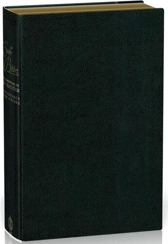 Couverture du livre « Bible NEG MacArthur ; souple cuir noir, tranches or, onglets découpés, avec boîtier » de John Macarthur et Collectif aux éditions Ste Biblique De Geneve