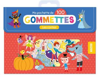 Couverture du livre « Mes 100 gommettes - les contes » de Lucile Ahrweiller aux éditions Philippe Auzou