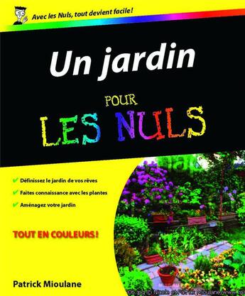 Couverture du livre « Un jardin pour les nuls » de Patrick Mioulane aux éditions First