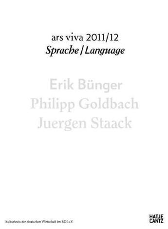 Couverture du livre « Ars viva 11/12 language /anglais/allemand » de Cantz Hatje aux éditions Hatje Cantz