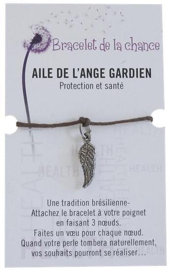 Couverture du livre « Bracelet de la chance ; aile de l'ange gardien » de  aux éditions Dg-exodif