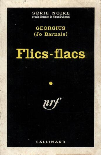 Couverture du livre « Flics-flacs » de Georgius (Jo Barnais aux éditions Gallimard