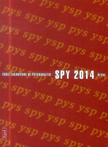 Couverture du livre « 2014 » de Revue Spy aux éditions Epel