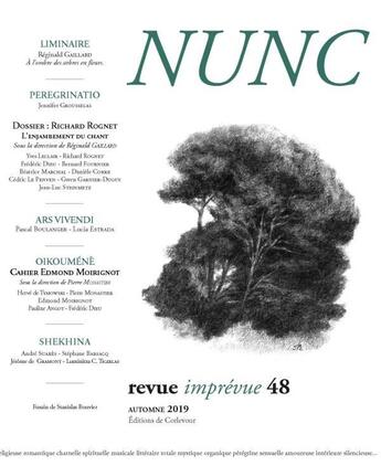 Couverture du livre « Nunc n 48 dossier richard rognet » de  aux éditions Corlevour