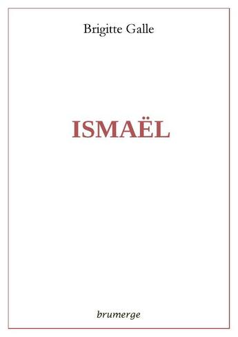 Couverture du livre « Ismaël » de Brigitte Galle aux éditions Brumerge