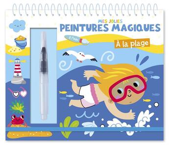 Couverture du livre « Mes jolies peintures magiques : Plage » de Atelier Cloro aux éditions 1 2 3 Soleil