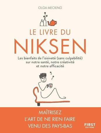 Couverture du livre « Le livre du Niksen » de Olga Mecking aux éditions First