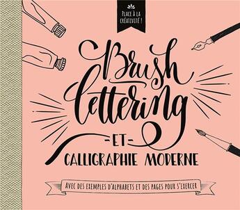 Couverture du livre « Brushlettering en calligraphie moderne » de  aux éditions Chantecler