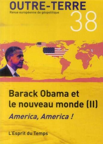 Couverture du livre « Barack Obama et le nouveau monde » de  aux éditions L'esprit Du Temps