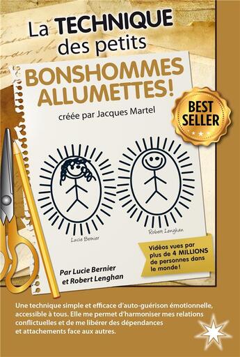 Couverture du livre « La technique des petits bonshommes allumettes » de Lucie Bernier et Robert Lenghan aux éditions Atma International