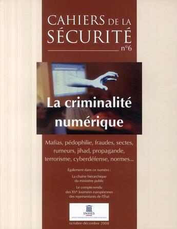 Couverture du livre « La criminalité numérique » de  aux éditions Documentation Francaise