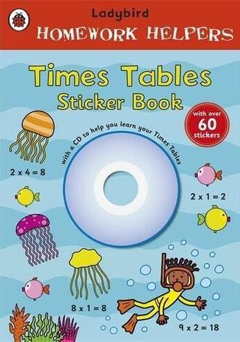 Couverture du livre « Ladybird homework helpers ; times tables sticker book » de Ladybird aux éditions Ladybird