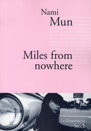 Couverture du livre « Miles from nowhere » de Mun-N aux éditions Stock