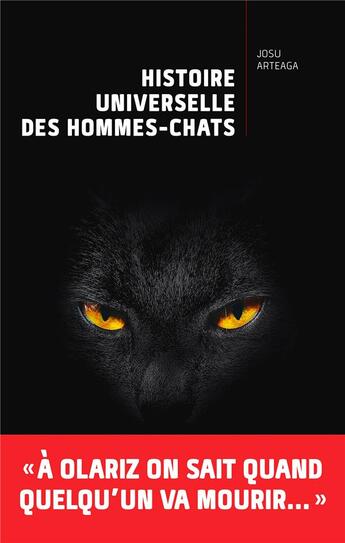 Couverture du livre « Histoire universelle des hommes-chats » de Josu Arteaga aux éditions Nouveau Monde