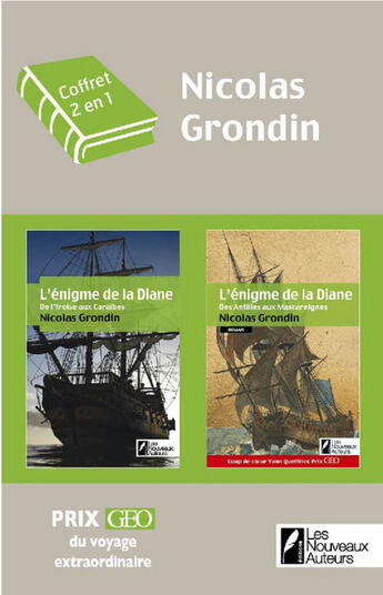 Couverture du livre « L'énigme de la Diane t.1 et 2 » de Nicolas Grondin aux éditions Les Nouveaux Auteurs