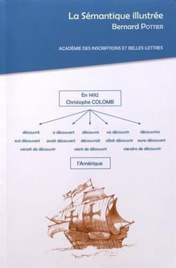 Couverture du livre « La sémantique illustrée » de Bernard Pottier aux éditions Academie Inscriptions Et Belles Lettres