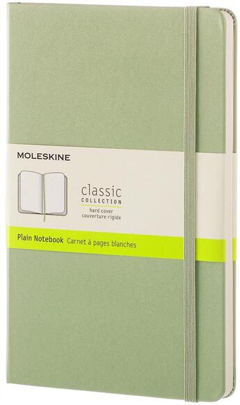 Couverture du livre « Carnet blanc grand format rigide sauge » de  aux éditions Moleskine