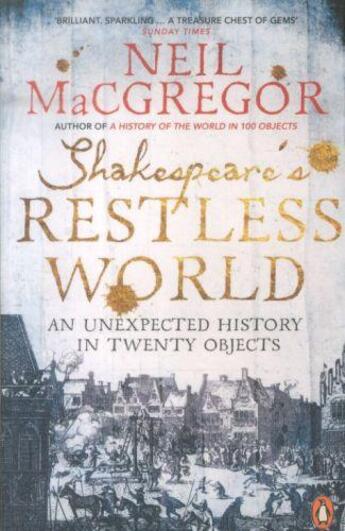 Couverture du livre « Shakespeare'S Restless World » de Neil Macgregor aux éditions Adult Pbs