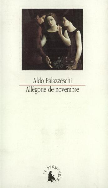 Couverture du livre « Allegorie de novembre » de Aldo Palazzeschi aux éditions Gallimard