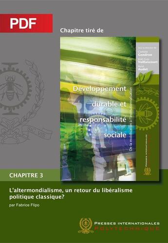 Couverture du livre « L'altermondialisme, un retour du libéralisme politique classique ? chapitre 3 » de Fabrice Flipo aux éditions Ecole Polytechnique De Montreal