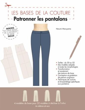 Couverture du livre « Patronner les pantalons » de Harumi Maruyama aux éditions De Saxe