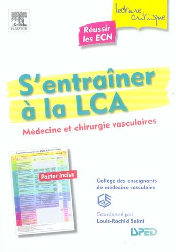 Couverture du livre « S'entrainer a la lca ; medecine et chirurgie vasculaires » de  aux éditions Elsevier-masson