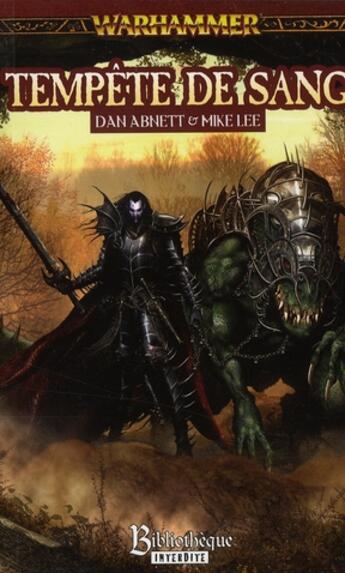 Couverture du livre « Tempête de sang » de Mike Lee et Dan Abnett aux éditions Bibliotheque Interdite