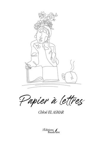 Couverture du livre « Papier à lettres » de Chloe El Asmar aux éditions Baudelaire