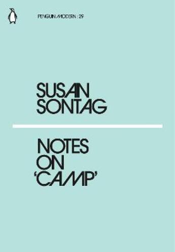 Couverture du livre « Notes on camp » de Susan Sontag aux éditions Adult Pbs