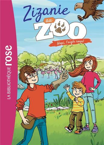 Couverture du livre « Zizanie au zoo Tome 2 : Hopi, l'aigle royal » de Cecile Alix aux éditions Hachette Jeunesse