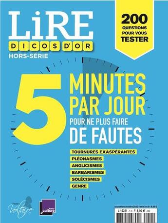 Couverture du livre « Lire dicos d'or - hs - 5 minutes par jour pour ne plus faire de fautes » de Collectif Lire aux éditions L'opportun