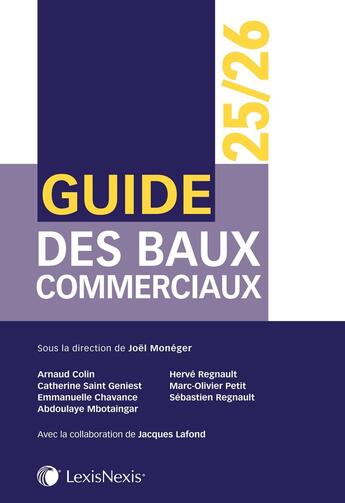 Couverture du livre « Guide des baux commerciaux (édition 2025/2026) » de Joel Moneger et Collectif Petit Fute aux éditions Lexisnexis