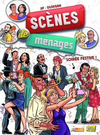 Couverture du livre « Scènes de ménages Tome 11 : soirée festive ! » de Jif et Duvigan aux éditions Jungle