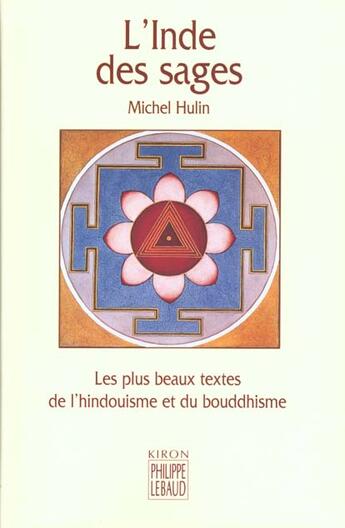 Couverture du livre « Inde des sages » de Hulin aux éditions Oxus