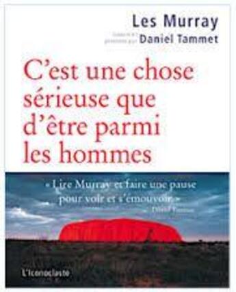 Couverture du livre « C'est une chose sérieuse que d'être parmi les hommes » de Les Allan Murray aux éditions L'iconoclaste