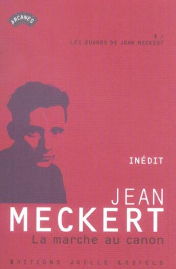 Couverture du livre « La marche au canon » de Jean Meckert aux éditions Joelle Losfeld