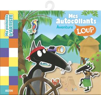 Couverture du livre « Ma pochette d'autocollants loup - aventure » de Orianne Lallemand/El aux éditions Philippe Auzou