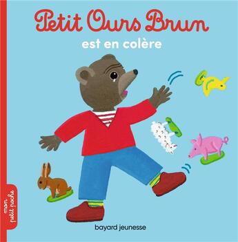 Couverture du livre « Petit Ours Brun est en colère » de Marie Aubinais et Daniele Bour aux éditions Bayard Jeunesse